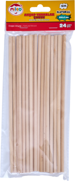 MİLEO AHŞAP ÇUBUK YUVARLAK 5 X 200 MM NATUREL 1834