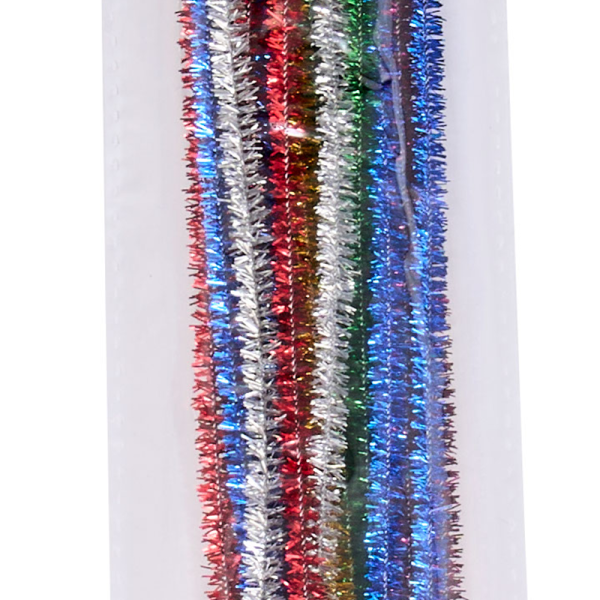MİLEO ŞÖNİL 6MM X 50CM SİMLİ RENKLER 25'Lİ PK 1824
