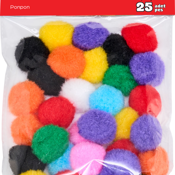 MİLEO PONPON STANDARD RENKLER 3CM 25'Lİ 1776