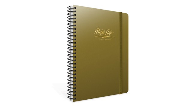GIPTA DEFTER METAL NOTES 17X24 SPİRALLİ PP KAPAK 80 YP. ÇİZGİLİ 4473
