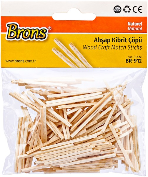 BRONS AHŞAP KİBRİT ÇÖPÜ NATÜREL BR-912