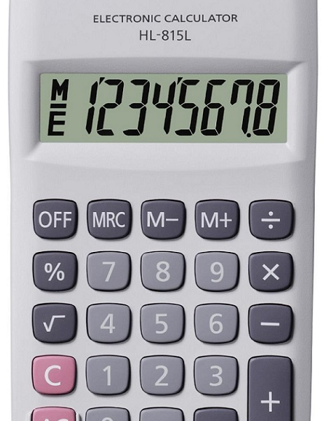 CASIO HESAP MAKİNESİ HL-815L-WE-W-DP