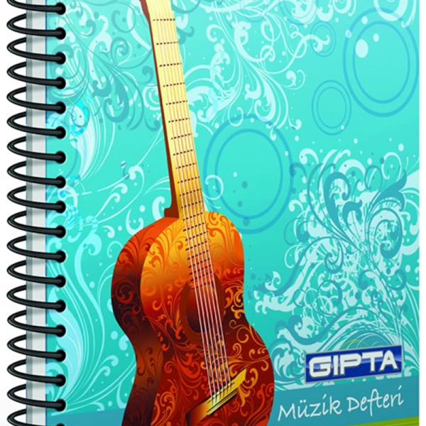 GIPTA MÜZİK DEFTERİ A4 SPİRALLİ 40 YP. 1481