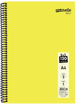 MYNOTE DEFTER FLEX KONULU PP KAPAK SPİRALLİ A4 3+1 120 YP MFXKO-3+1-120 - Görsel 4