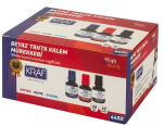 KRAF BEYAZ TAHTA KALEM MÜREKKEBİ   30ml 445G KIRMIZI - Görsel 2
