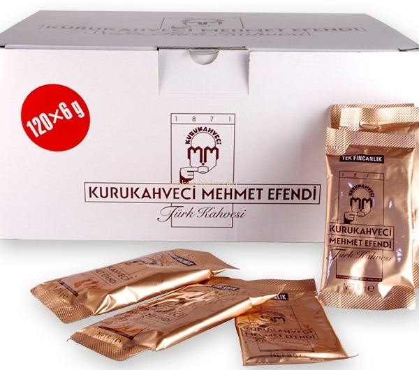 MEHMET EFENDİ TÜRK KAHVESİ  6g x 120 ADET TEK FİNCANLIK