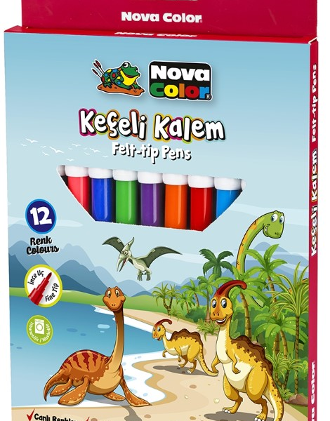 NOVA COLOR KECELİ KALEM 12 LI NC-871