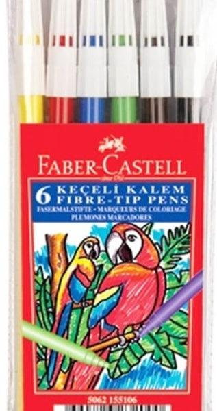 FABER KEÇELİ KALEM 6 RENK 155106