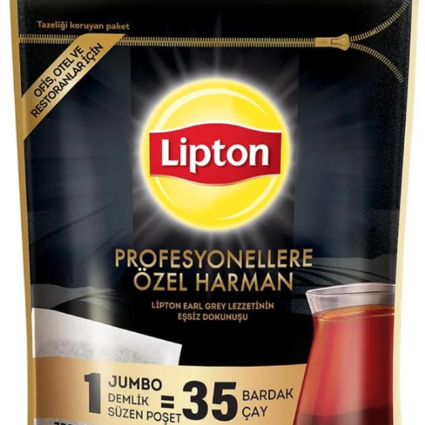 LİPTON DEMLİK POŞET ÇAY 30 LU EARL GREY PROFESYONELLERE ÖZEL JUMBO 25g 800912