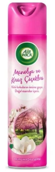 AIR WICK ODA KOKUSU AEROSOL MANOLYA VE KİRAZ ÇİÇEKLERİ 300 ML