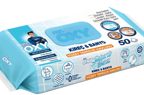 MR.OXY YÜZEY TEMİZLİK HAVLUSU SİHİRLİ BEZ 50 Lİ KİREÇ & BANYO