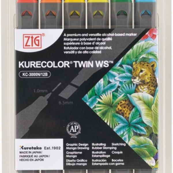 ZIG KURECOLOR TWIN S KC-3000/12B1 12 Lİ BASIC COLORS