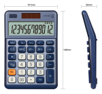 KRAF HESAP MAKİNESİ MASAÜSTÜ 12 HANE HM-205 BL MAVİ - Görsel 2