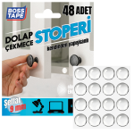 BOSS TAPE DOLAP STOPERİ 9 MM 48 ADET BT-03010 - Görsel 3