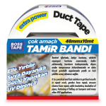 BOSS TAPE EXTRA DUCK TAPE TAMİR BANDI SİYAH 48 MM x 10M BT-02037 - Görsel 2