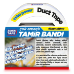 BOSS TAPE EXTRA DUCK TAPE TAMİR BANDI BEYAZ 48 MM x 10M BT-02031 - Görsel 2