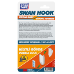 BOSS TAPE ASKI PLASTİK KENDİNDEN YAPIŞKANLI KUĞU 5 KG BEYAZ 2 Lİ BLS. BT-11003 - Görsel 2