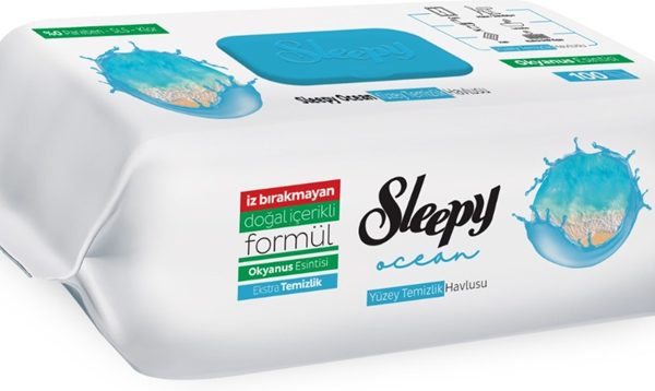 SLEEPY EASY CLEAN YÜZEY TEMİZLİK HAVLUSU 100 LÜ DOĞA SERİSİ OKYANUS ESİNTİSİ (MAVİ)