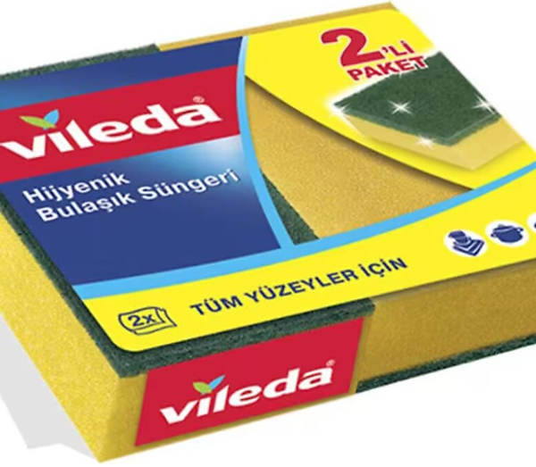 VİLEDA SÜNGER KLASİK YEŞİL DÜZ 1+1 141116