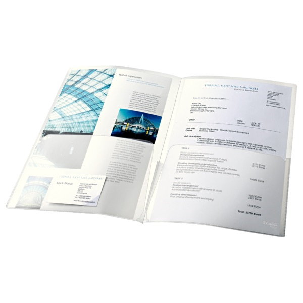 ESSELTE POŞET DOSYA L İKİLİ A4 5 Lİ 17324 ŞEFFAF