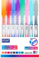 KRAF ROLLER KALEM ENJOY İĞNE UÇ 0.5mm 299 8 RENK SET