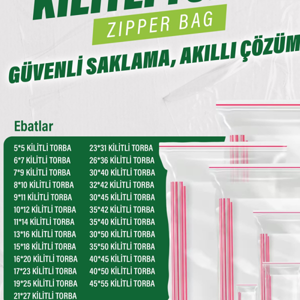 RIOPACK KİLİTLİ TORBA 16x20 CM 600 LÜ PAKET
