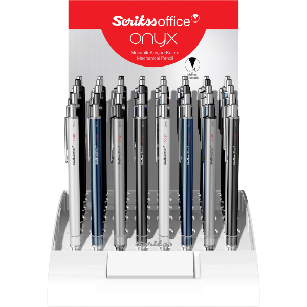 SCRIKSS OFFICE VERSATİL KALEM ONYX 0.5 - 0.7 40 LI STAND