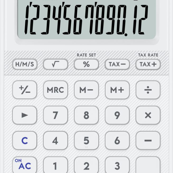 CASIO HESAP MAKİNESİ MASAÜSTÜ MS-20YC-WE-W-DP