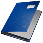 LEITZ İMZA DOSYASI PLASTİK 10 SAYFA L-5701 MAVİ
