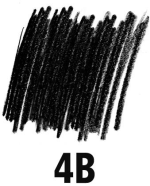 STAEDTLER KURŞUN KALEM DERECELİ MARS LUMOGRAPH BLACK 4B 100B-4B - Görsel 2
