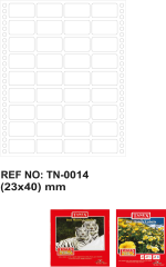 TANEX BİLGİSAYAR ETİKETİ TW-0014 23 X 40 MM 4 LÜ - Görsel 2