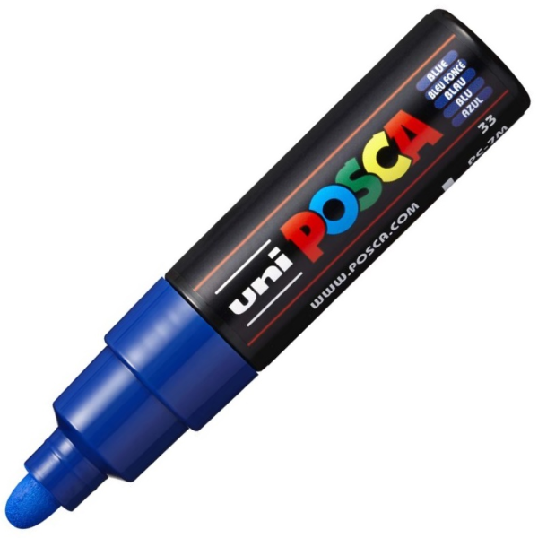 UNİ POSTER MARKÖRÜ POSCA PC-7M 4.5-5.5 MAVİ