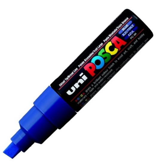 UNİ POSTER MARKÖRÜ POSCA PC-8K 8.0 MAVİ