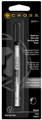 CROSS ROLLER KALEM  REFİLİ İNCE JEL SİYAH 8910-1