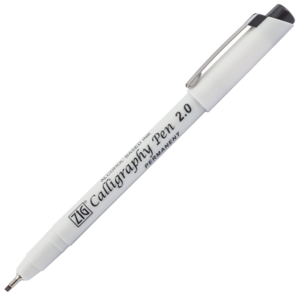 ZIG KALİGRAFİ KALEMİ PCA-210 PERMANENT 2,0MM SİYAH