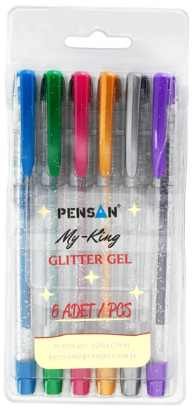 PENSAN JEL KALEM MY-KING 2227 SİMLİ 6 LI SET
