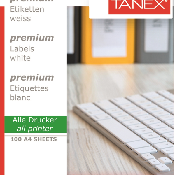 TANEX LASER ETİKET TW-2512 105 X 46 MM ( 12 ) 100 LÜ