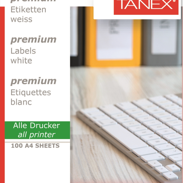 TANEX LASER ETİKET TW-2116 CD 116 X 41 MM ( 2 ) 100 LÜ
