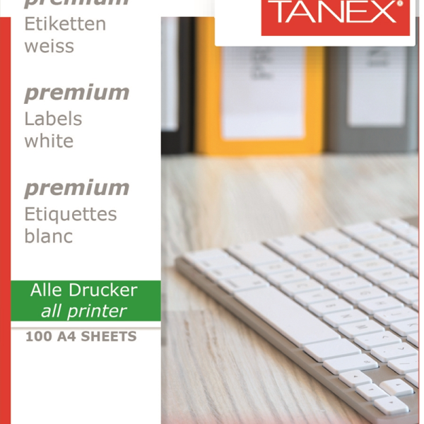 TANEX LASER ETİKET TW-2408 105 X 72 MM ( 8 ) 100 LÜ