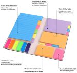 KRAF YAPIŞKANLI NOTEBOOK SET 2210 - Görsel 4