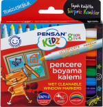 PENSAN KİDZ MARKÖR PENCERE 8 RENK 99925