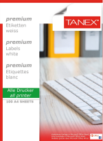 TANEX LASER ETİKET TW-2137 35 X 37.125 MM 100 LÜ
