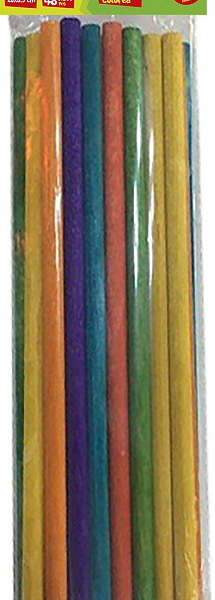 BU-BU EĞLENCELİ ÇUBUKLAR RENKLİ 20x0,5CM 24'LÜ BUBU-HS0017