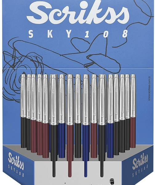 SCRIKSS TÜKENMEZ KALEM F108 SKY 36 LI STAND
