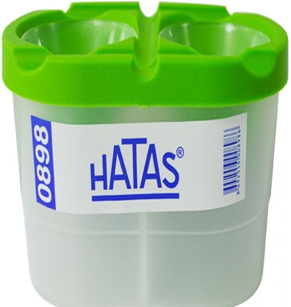 HATAS FIRÇA TEMİZLEME KABI 2 BÖLMELİ EKO 0898
