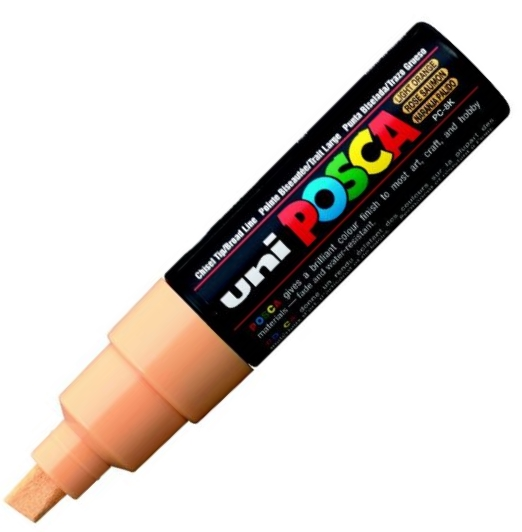 UNİ POSTER MARKÖRÜ POSCA PC-8K 8.0 AÇIK TURUNCU