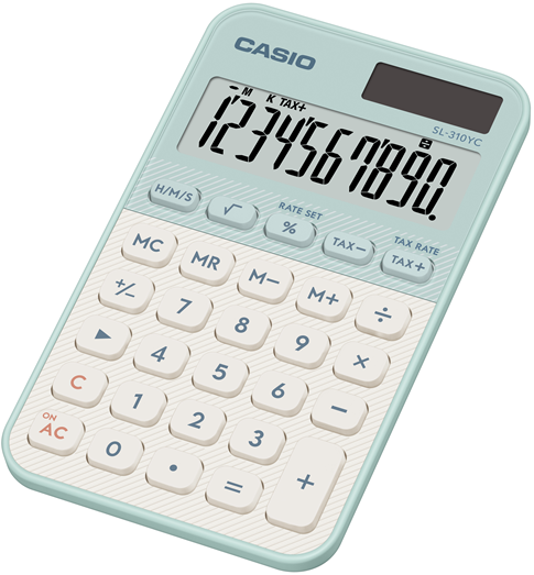 CASIO HESAP MAKİNESİ CEP TİPİ SL-310YC-LG-W-DP