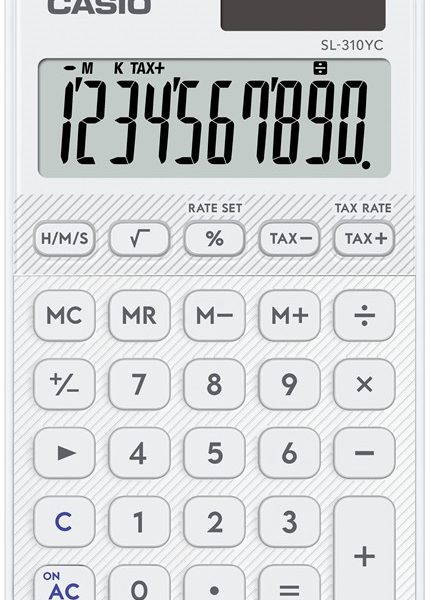 CASIO HESAP MAKİNESİ CEP TİPİ SL-310YC-WE-W-DP