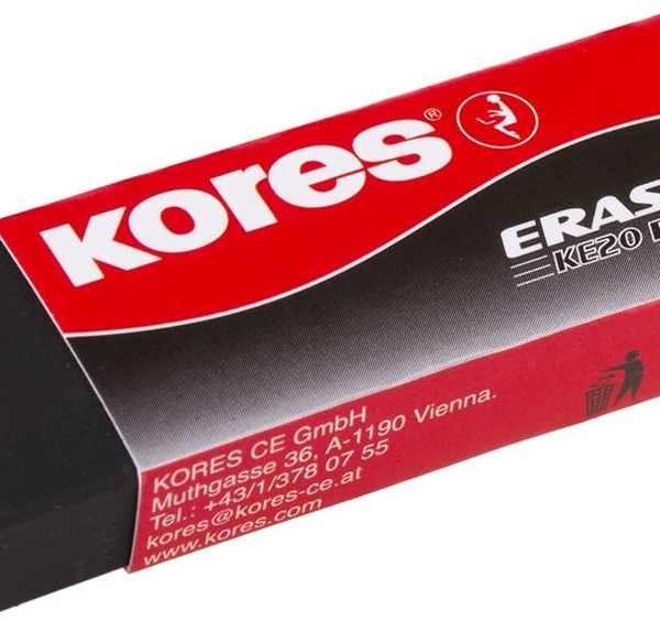 KORES SİLGİ  KE20 60X21X10MM SİYAH  40202