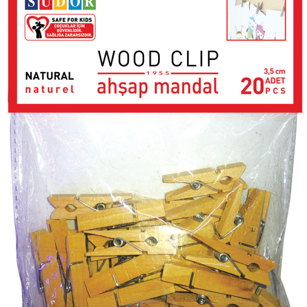 SÜDOR MANDAL BÜYÜK NATÜREL AHŞAP 3.5CM 20Lİ BS129